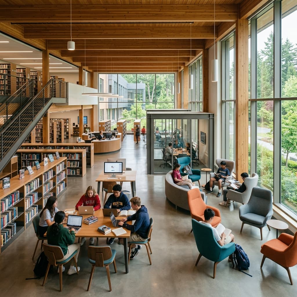 Modern School Library